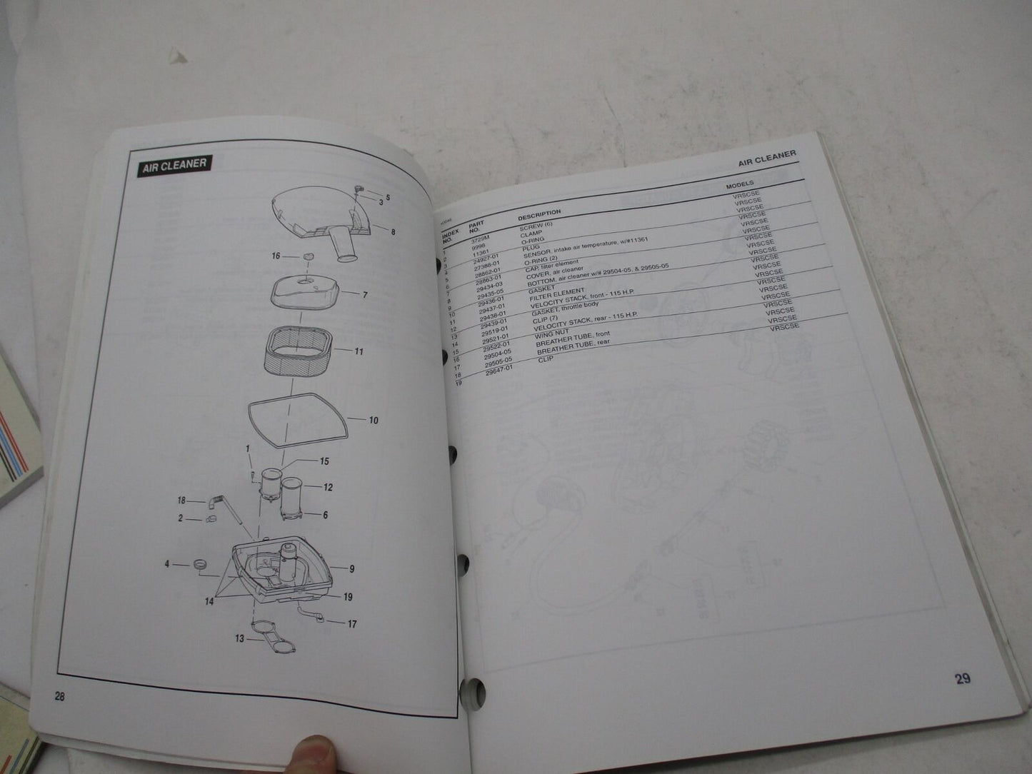 Harley Davidson Official Factory 2005 VRSCSE Parts Catalog 99458-05