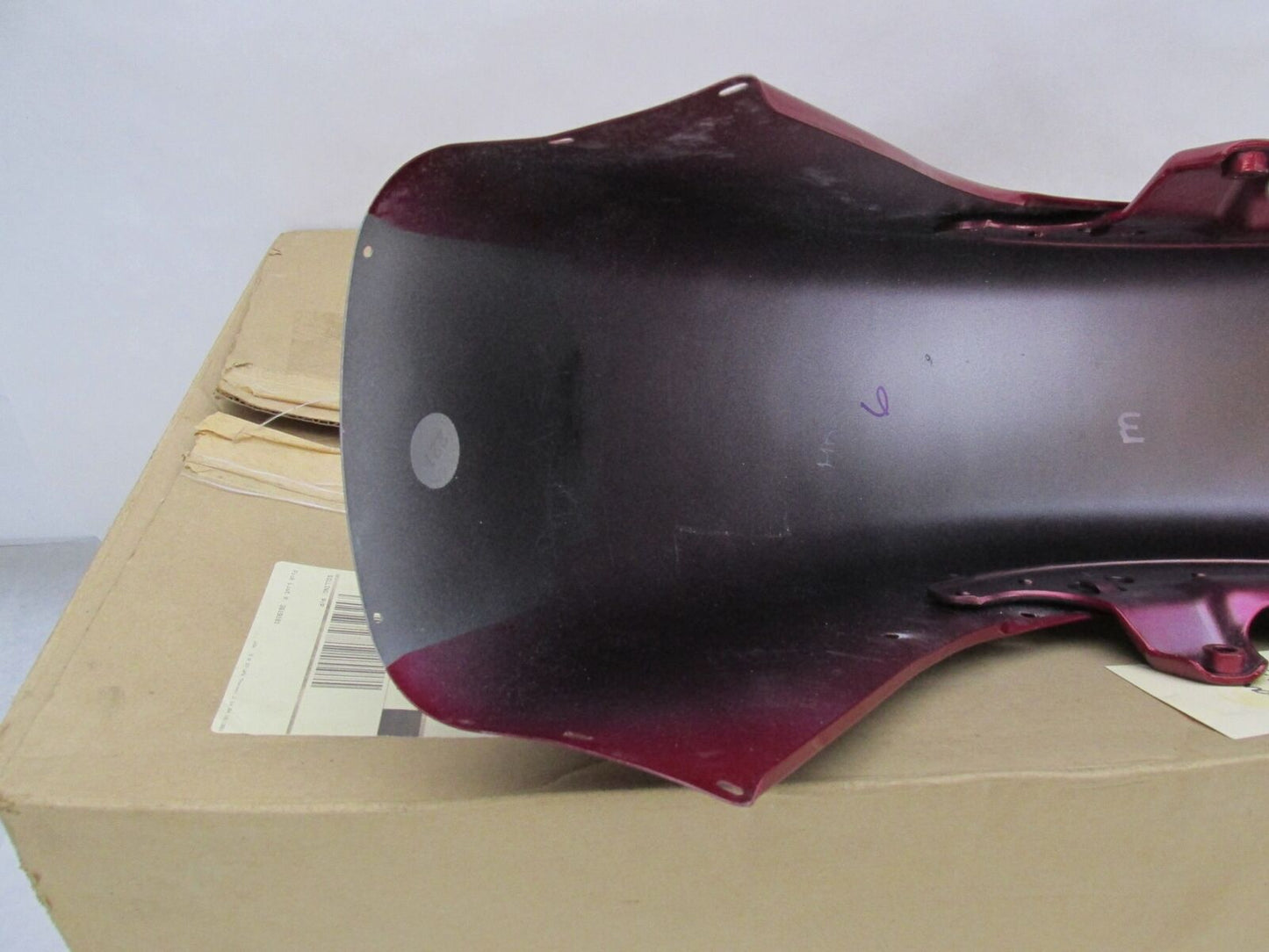 Harley Davidson Genuine NOS Red & Silver Touring Front Fender 59087-89