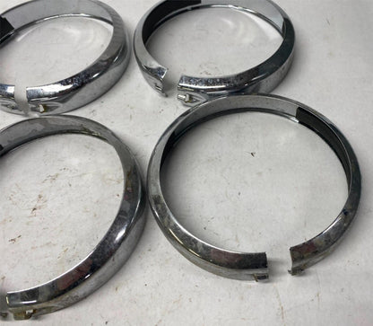 Lot of (6)  Harley Davidson Auxiliary Lamp Light Trim Rings