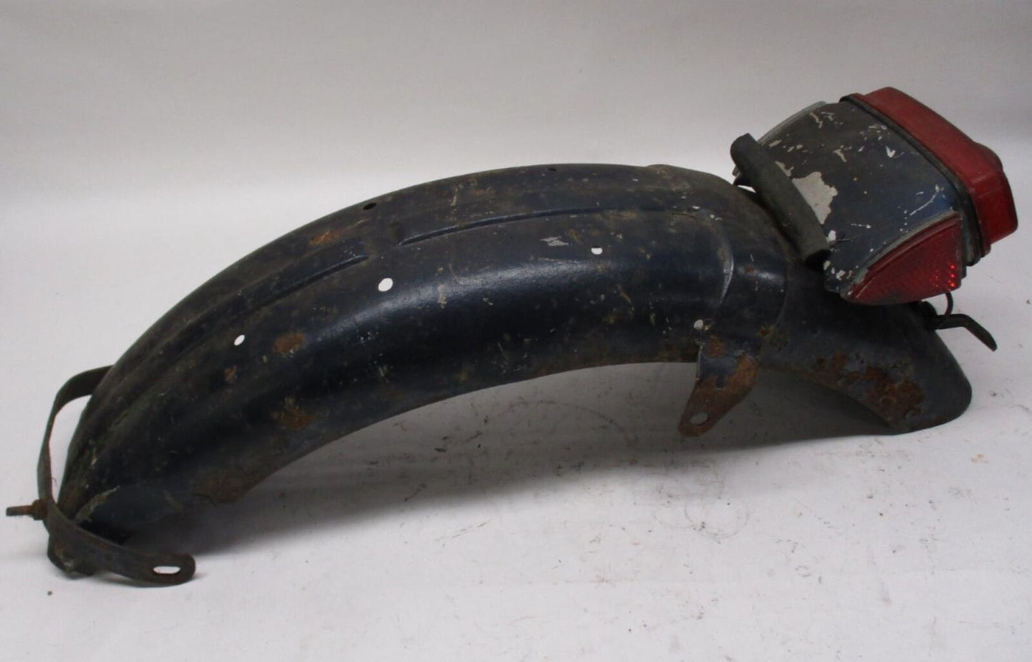 Triumph Rear Fender Blue w/ Lucas England Taillight 6"