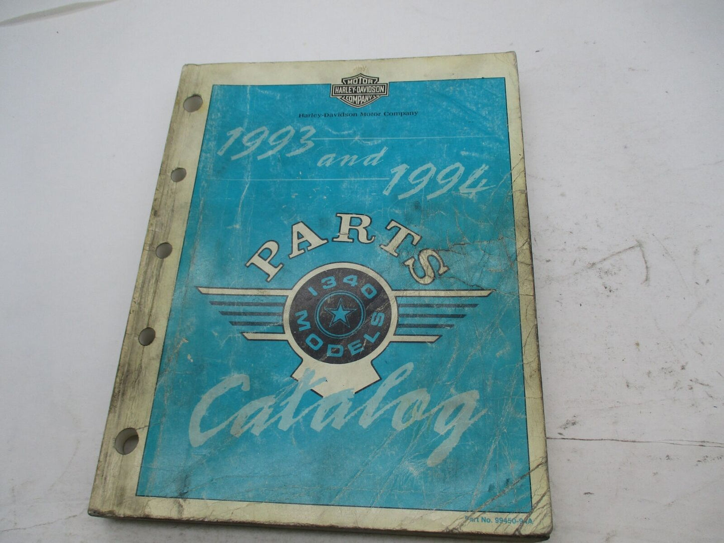 Harley Davidson Genuine Official Factory 1993 and 1994 Parts Catalog 99450-94A