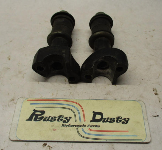 Harley Davidson 2" Inch Handlebar Bar Risers Black w/ Bushings