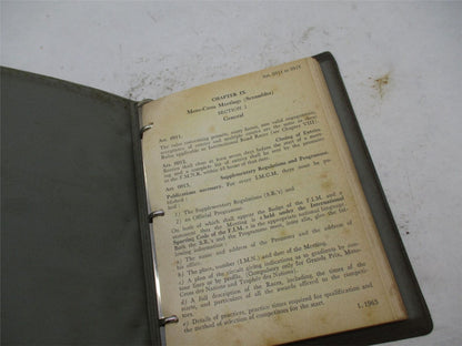 Vintage FIM 1965 Motorcycle Competition Technical Rules for Moto-Cross Book