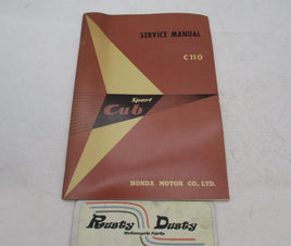 Honda Motor Co. Factory Sport Cub C110 Service Manual Book