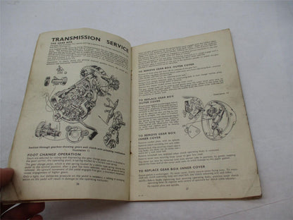 Vintage Matchless AJS 500 / 600 cc Shop Owners Manual Book Missing Cover