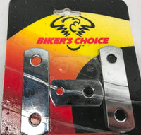 Biker's Choice Universal Motorcycle Chrome Bracket Set (3) 66-9902