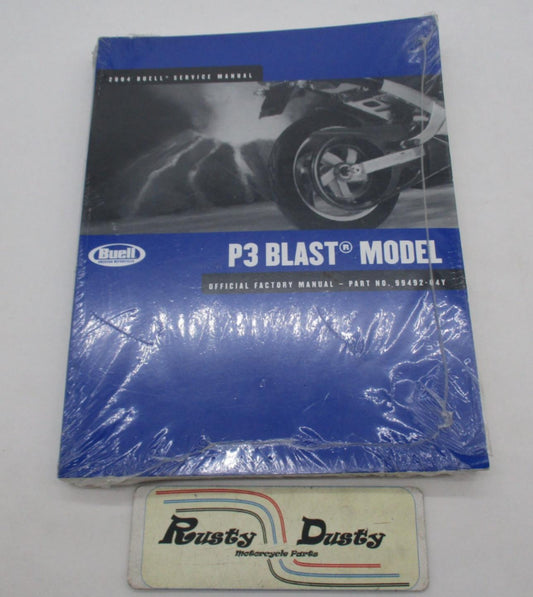 Harley Davidson Official Factory 2004 Blast Model Service Manual 99492-04Y