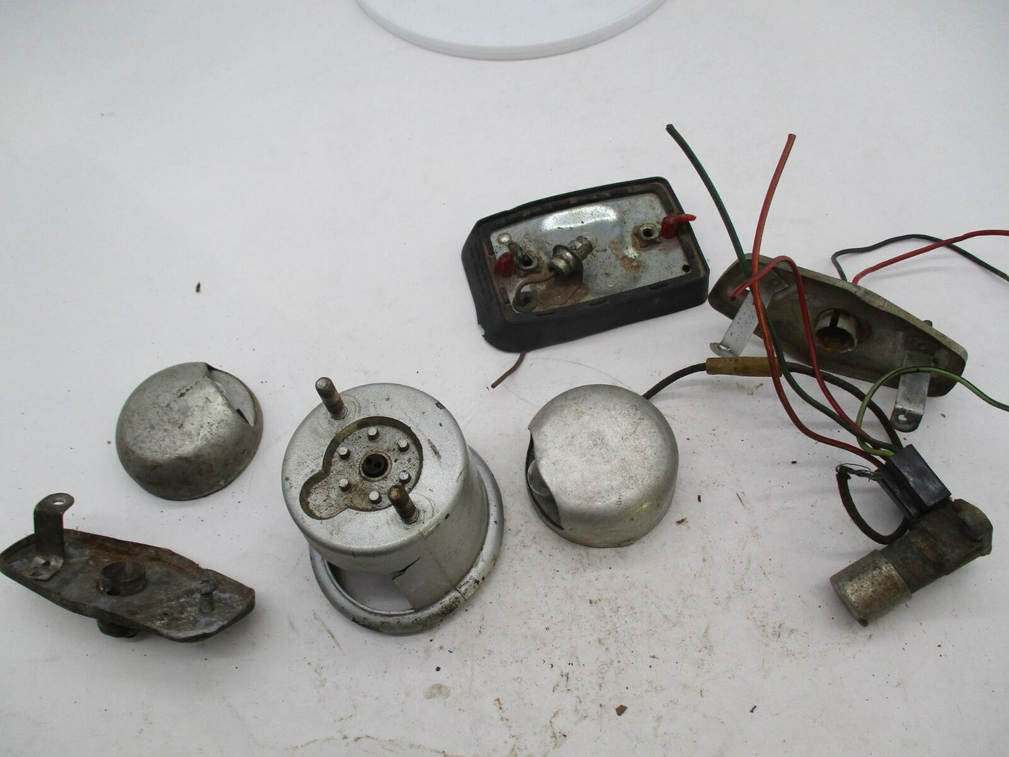 Mixed Lot of Vintage Motorcycle Binelli MotoGuzzi Jawa Lighting Backing Parts
