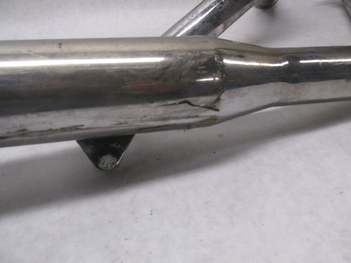 Set of Harley Davidson Shovelhead Vintage Slash Cut Drag Pipes