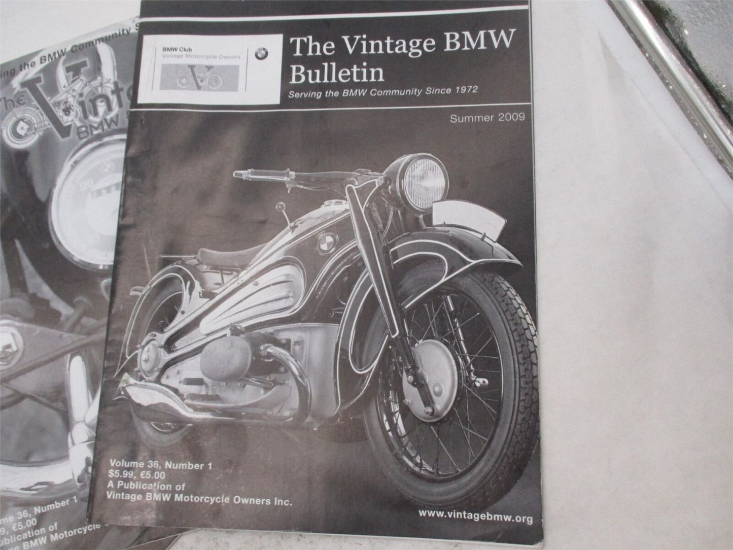 Lot of 3 The Vintage BMW Bulletin Motorcycle Magazine Volume 36