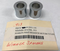 Wimmer Chrome Spacers W01-155 .913 Harley Chrome