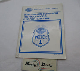 Harley Davidson Official 1996 Police Service Manual Supplement 99483-96SP