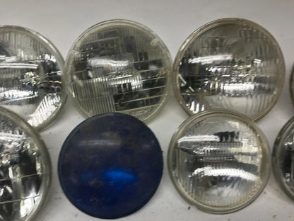 Huge Mixed Lot of Harley Davidson Headlights Light Bulbs Driving Softail Dyna