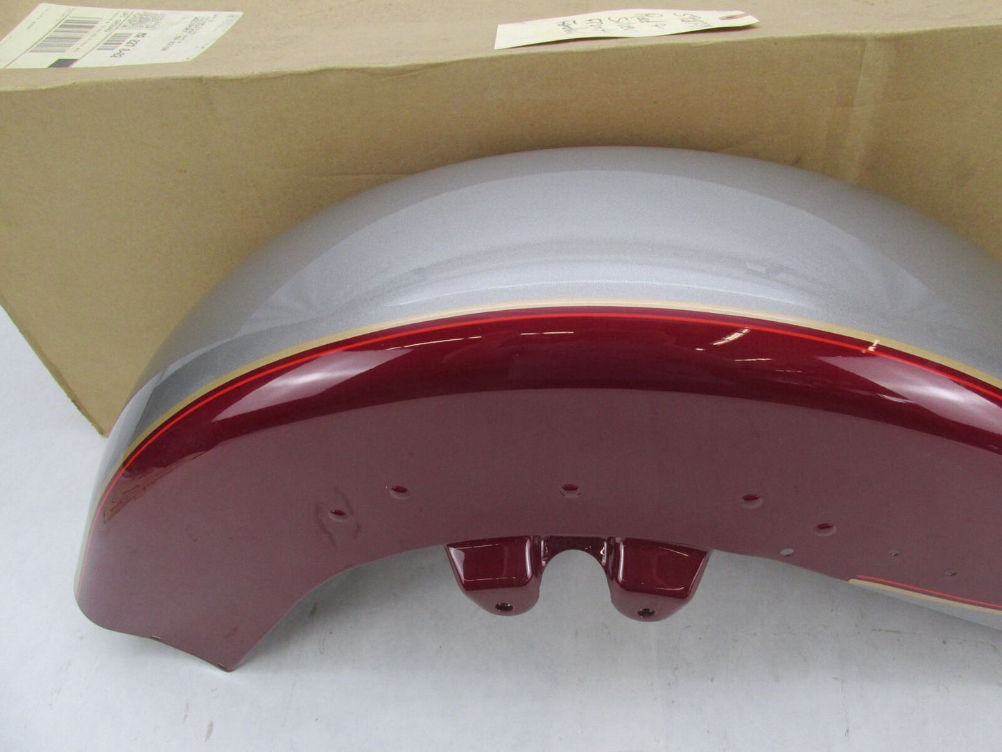 Harley Davidson Genuine NOS Red & Silver Touring Front Fender 59087-89