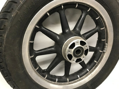 Harley Davidson 16x3 Front Wheel Touring 9 Spoke Black with Tire