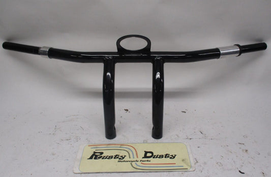 Black Harley Davidson 1-1/8" T-Bars Handlebars w/ Integrated Gauge Mount