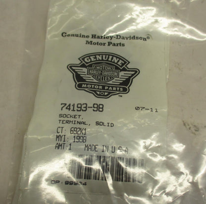Lot of (3) Harley Davidson Genuine NOS Solid Terminal Sockets 74193-98
