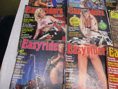 Lot of (16) VTG Easy Rider Harley Davidson Chopper Magazines 1988-1989 Lot #3