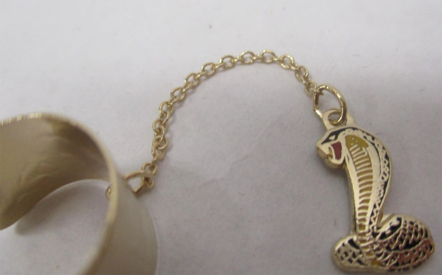 Cobra Snake Gold Color Dangle Pendant Charm Necklace Jewelry Shelby