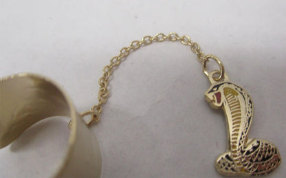 Cobra Snake Gold Color Dangle Pendant Charm Necklace Jewelry Shelby