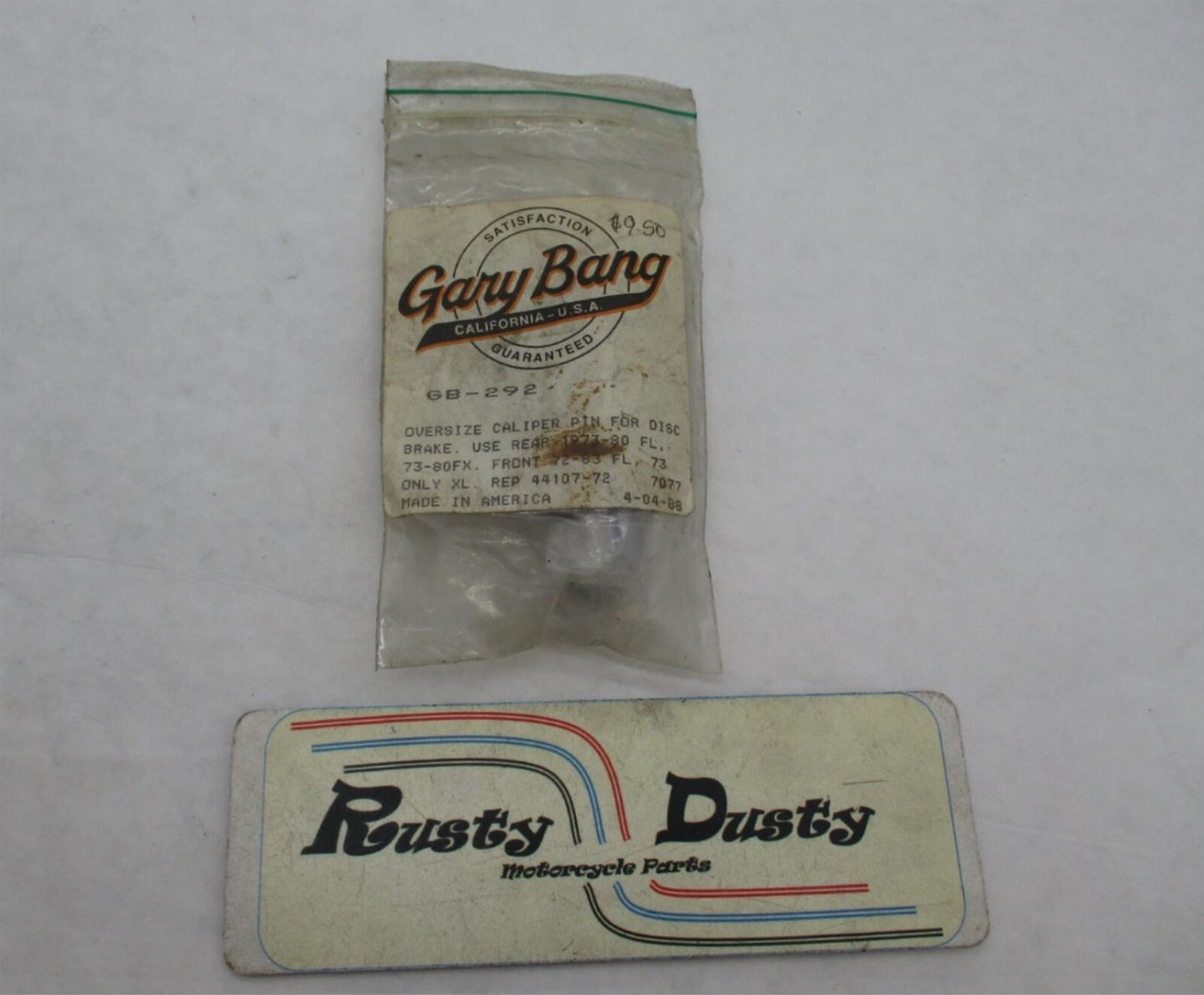 Harley Davidson Gary Bang Oversize Caliper Pin for Disc Brake GB-292 44107-72