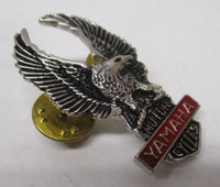 Yamaha Silver & Red Motorcycle Bike Cruiser Rider Vest Jacket Eagle Metal Pin