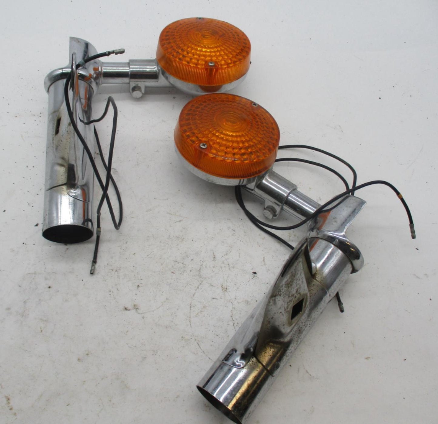 Vintage Honda CB650 CB 650 C CB650 Fork Mounted Left Right Front Turn Signals