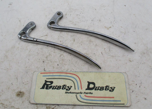 Pair of Moto Guzzi Hand Control Levers Brake Clutch 500 Falcone BJ 1959