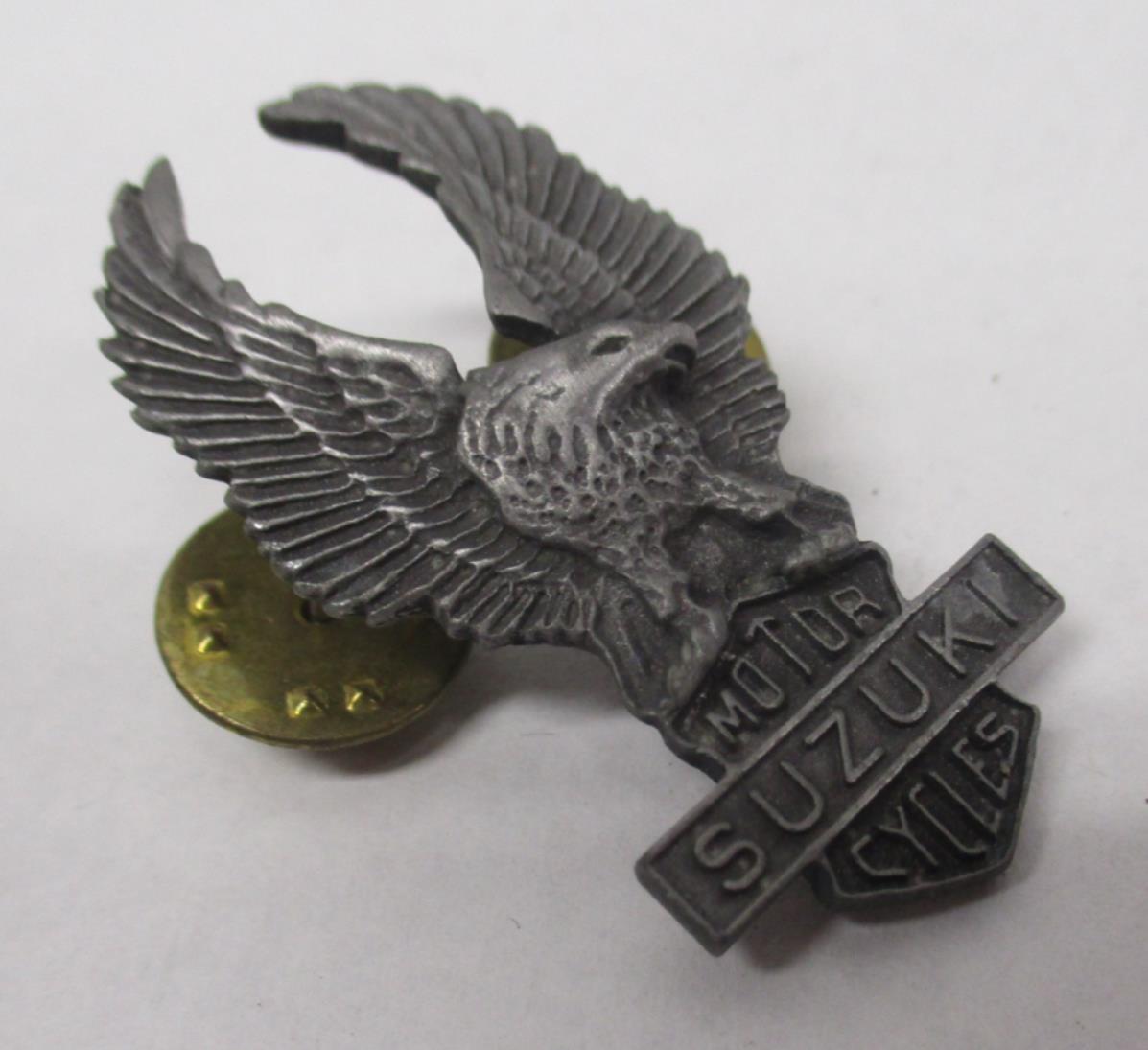 Suzuki Motorcycle Bike Chopper Cruiser Rider Vest Jacket Eagle Metal Pin