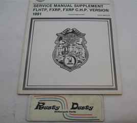 Harley Davidson Official 1991 Police Service Manual Supplement 99483-91SP