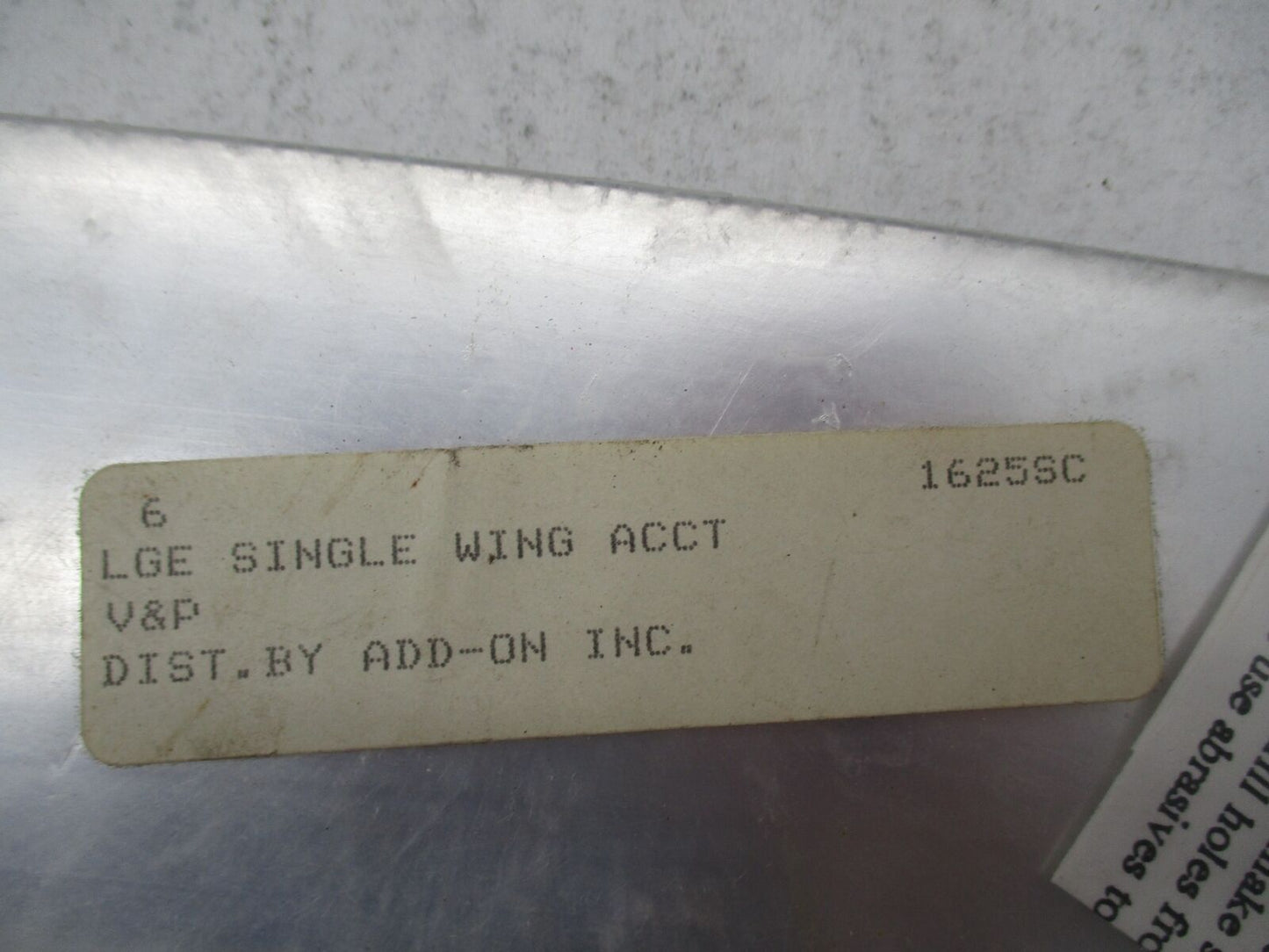 Add On INC Gold Wing GL1800 Air Wing Accent Panel Back Chrome LGE Single Wing