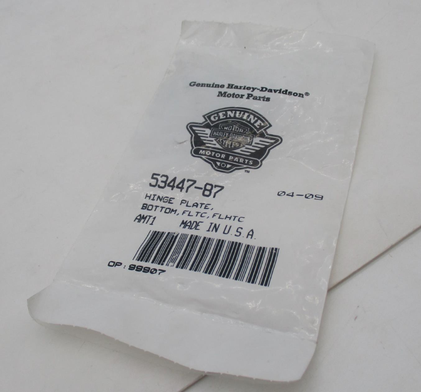 Harley Davidson Genuine NOS Bottom Hinge Plate 53447-87