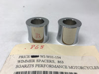 Wimmer Chrome Spacers .863 W01-154 Harley Chrome