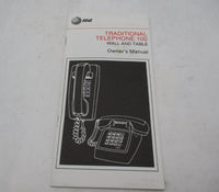 Vintage AT&T Traditional Telephone 100 Wall and Table Owner's Manual
