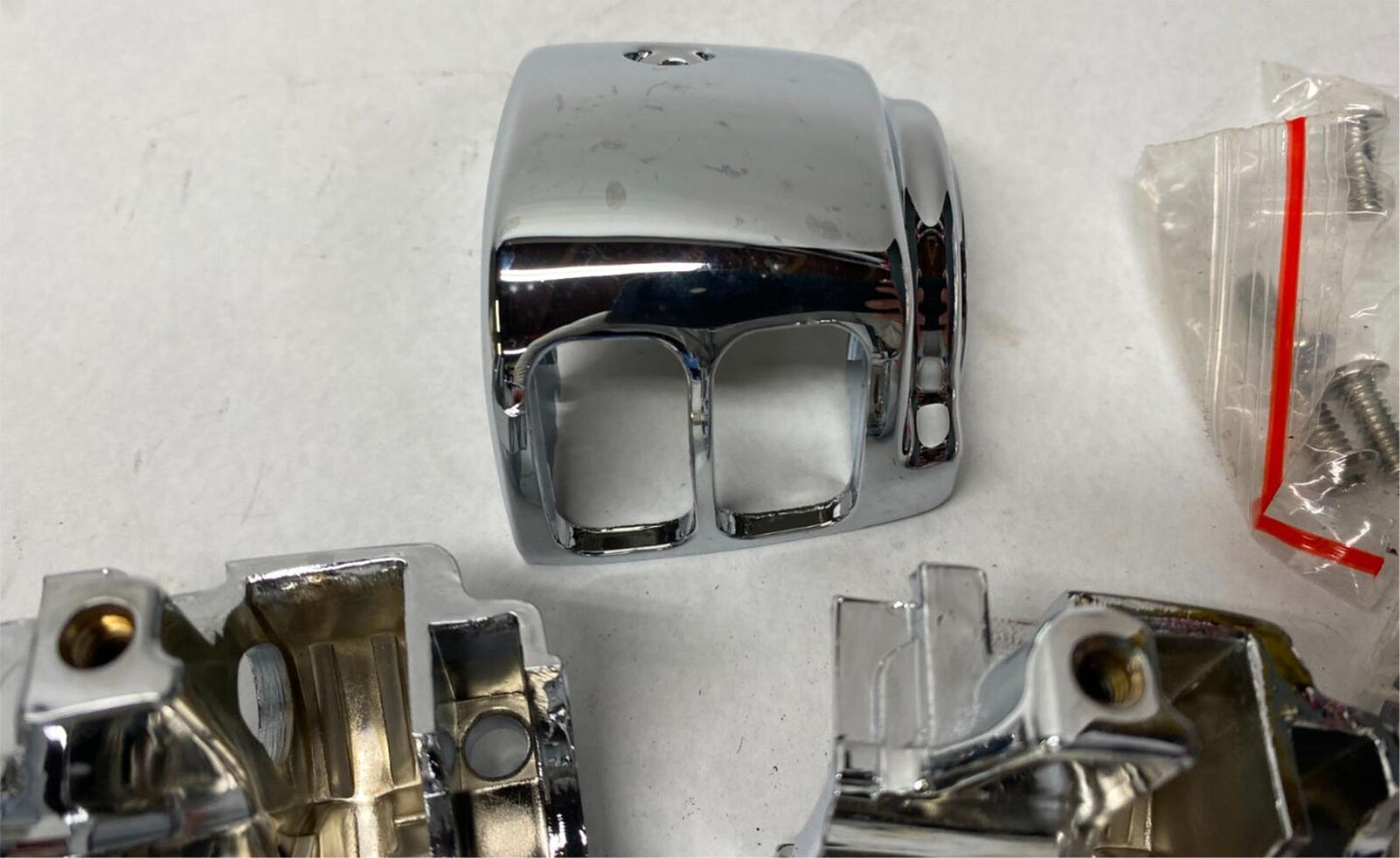 Harley Davison Mixed Lot of Chrome Handle Bar Switch Housing
