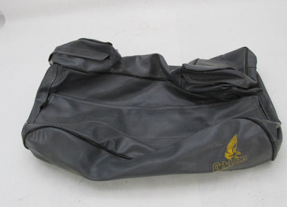 Vintage Add On Accessories Grey Motorcycle Universal Tail Duffel Travel Bag