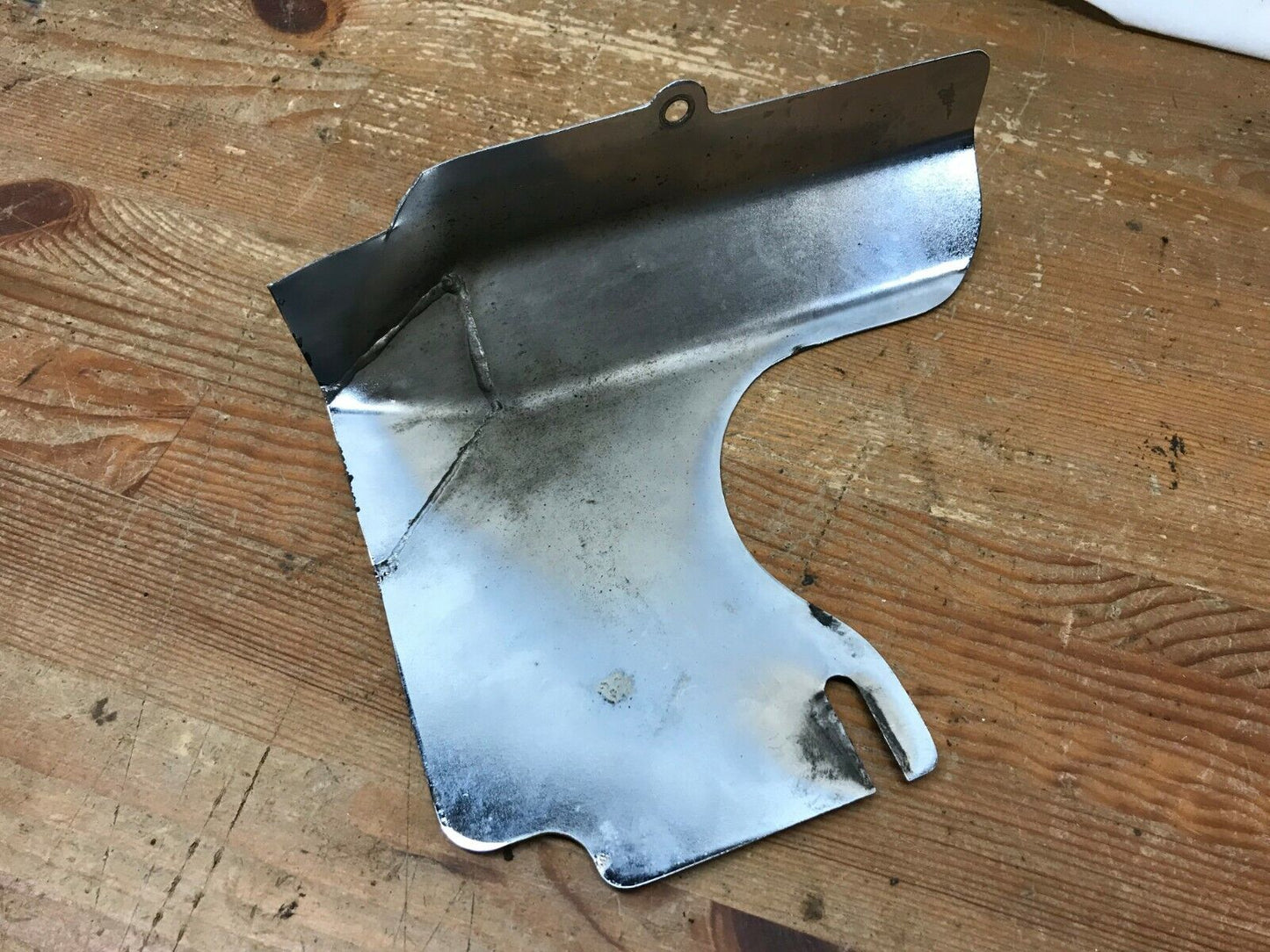 Shovelhead Exhaust Pipe Header Heat Shield Guard Chrome Used Curved