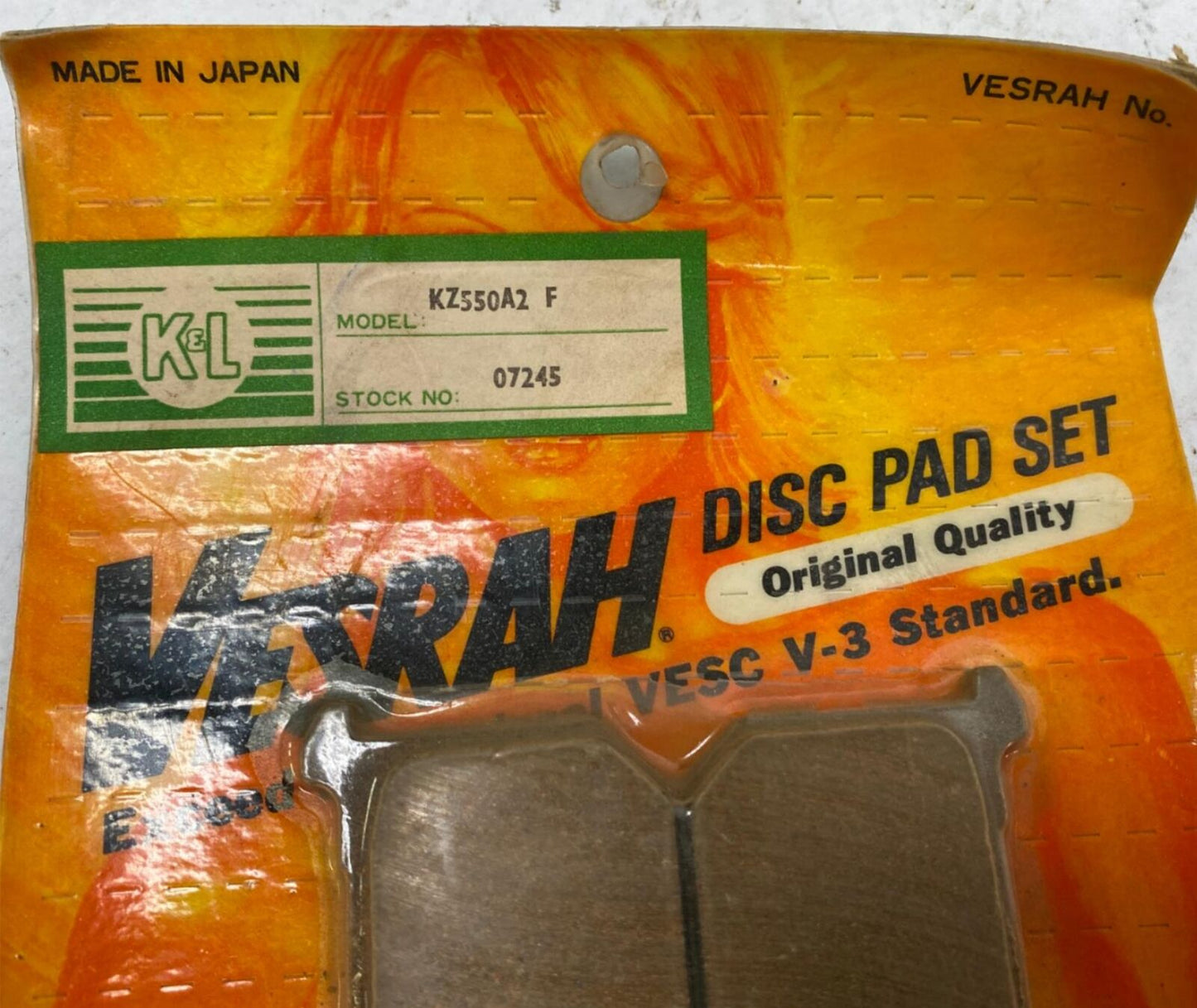 Vesrah Motorcycle Brake Pads KZ550A2-F 07245
