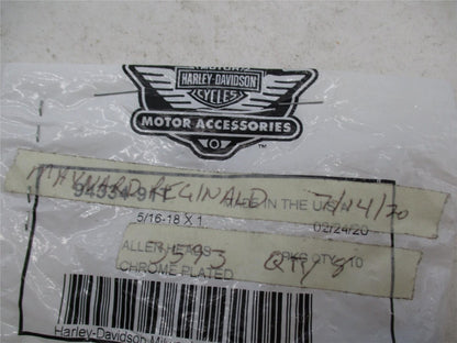 Lot of 8 Harley Davidson Genuine NOS  Allen Heads Screws 5/16"-18 x 1" 94334-91T