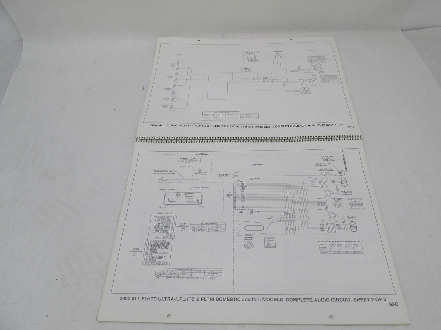 Harley Davidson Official Factory 2004 All Models Wiring Diagrams 99949-04