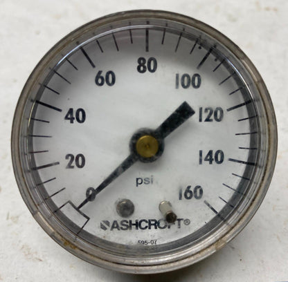 Ashcroft PSI Fuel Oil Pressure Gauge 595-07 160 PSI Harley Davidson