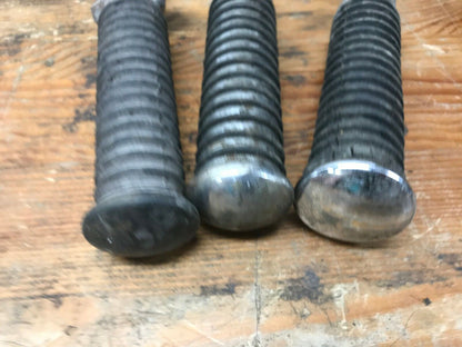 Lot of Harley Flathead Shovelhead Ironhead  Foot Pegs Rests round Rubber