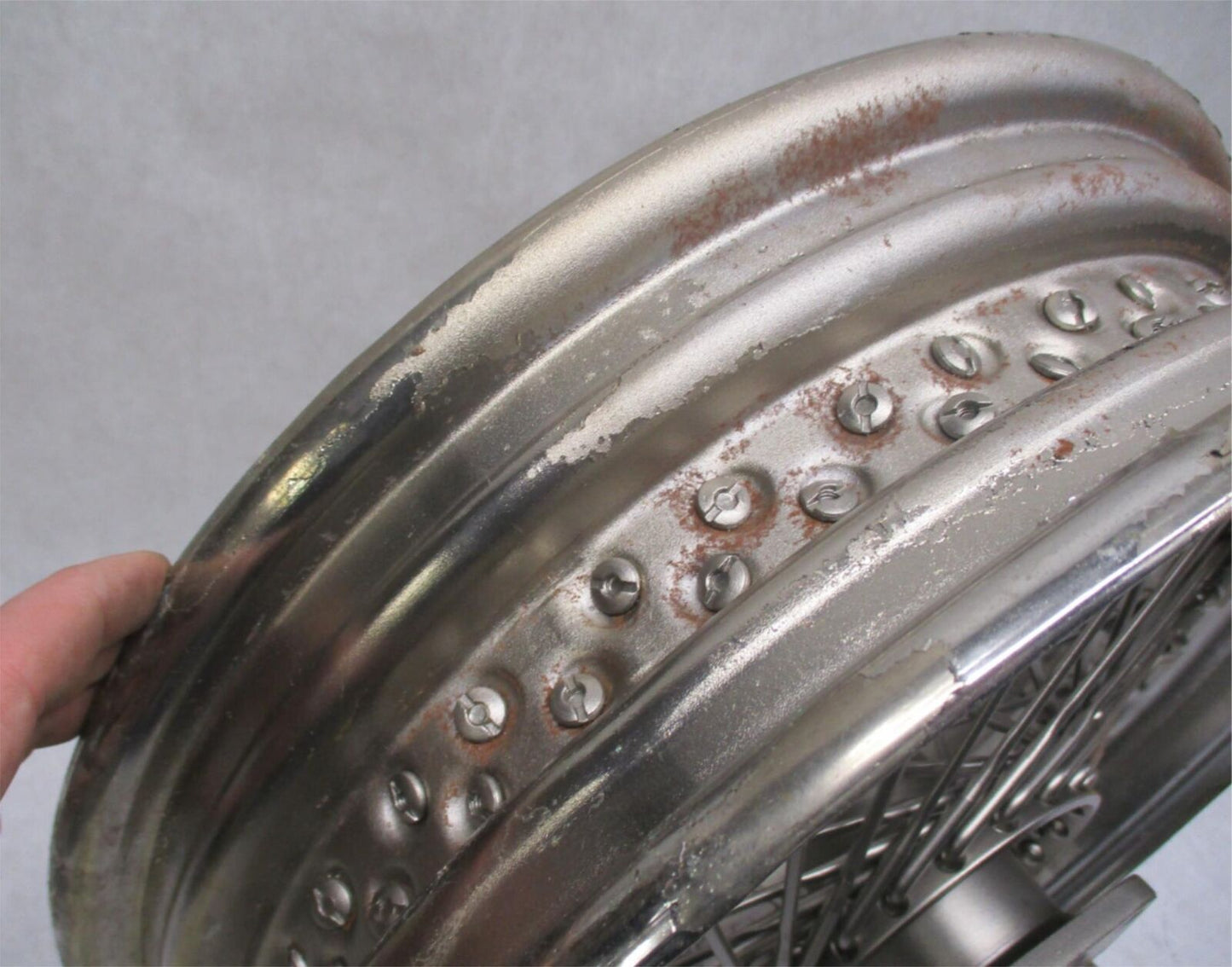 Harley Davidson 16"x 3.25" Painted Double Spoke 80 Spoke Rim Wheel