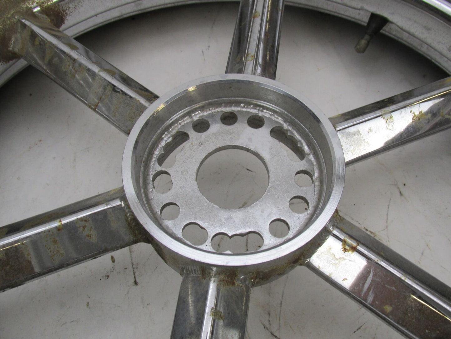 Harley Davidson 6 Spoke Invader Chrome Chopper Multi-fit Wheel Rim 16x3