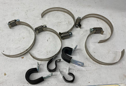 Mixed Lot of Harley Exhaust Heat Shield Clamp Hose Clamps