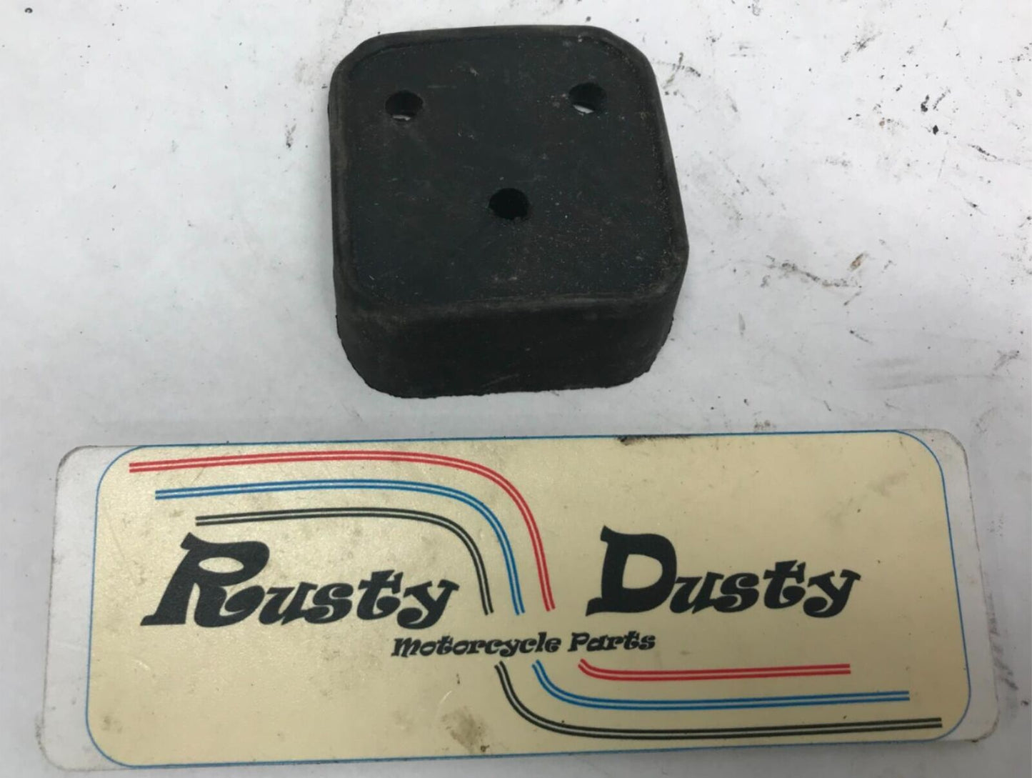 Harley Davidson 3 Hole Fender Rubber License Plate Pad Laydown Mount