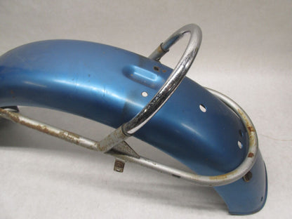Triumph T100 T120 Blue Original Paint Rear Fender with Grab Handle