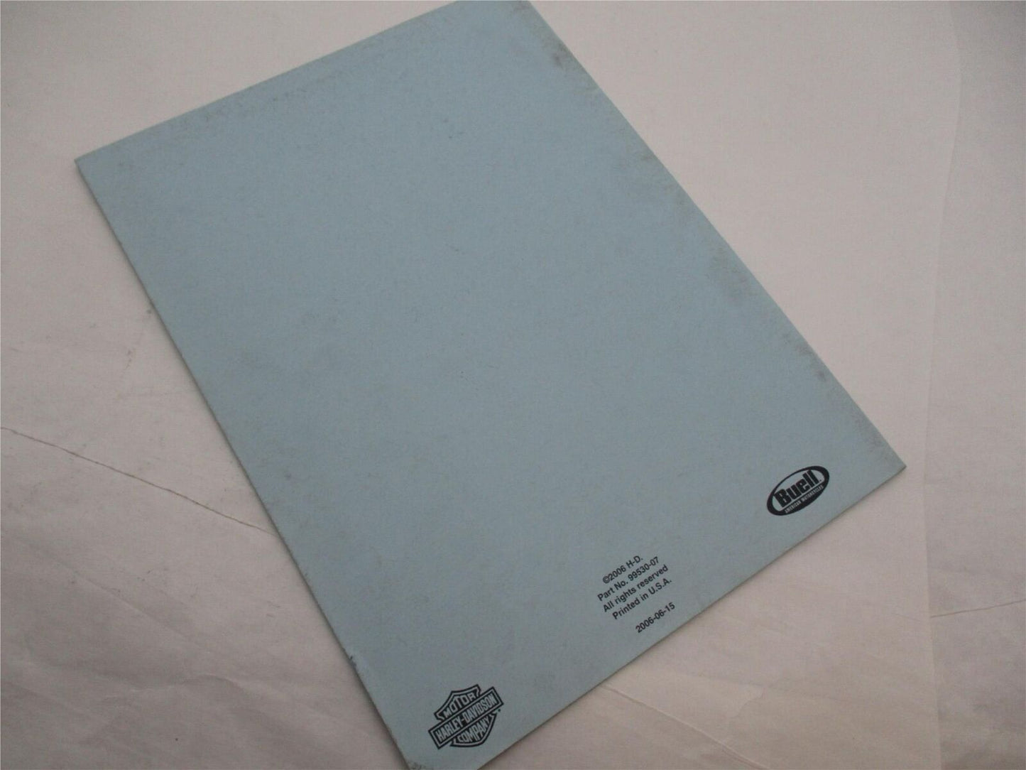 Harley Davidson & Buell 2007 Service Literature Dealer Part Number List