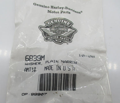 Lot of 9 Harley-Davidson Genuine NOS Plain Narrow Washers 6839M