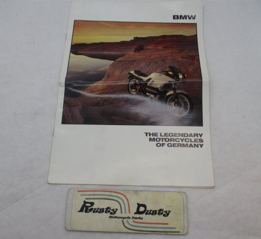 Vintage BMW The Legendary Motorcycles of Germany Dealership Sales Brochure